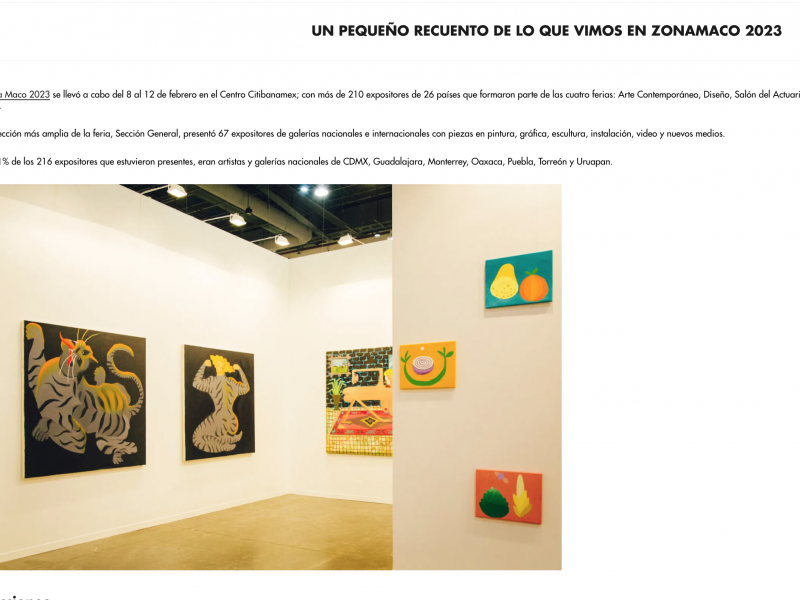 ZONAMACO - Fair Art